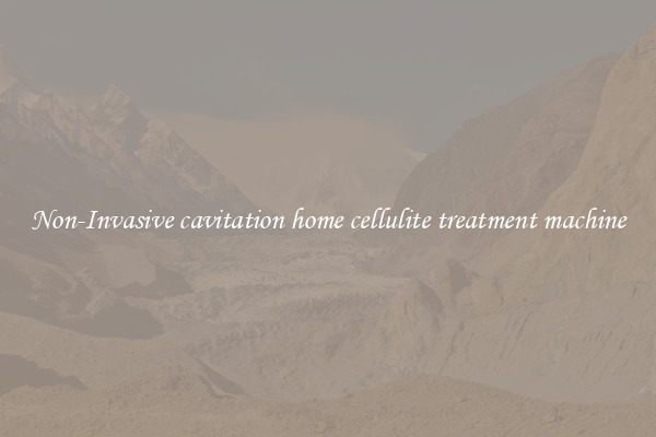 Non-Invasive cavitation home cellulite treatment machine