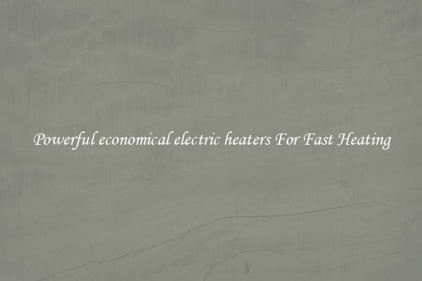 Powerful economical electric heaters For Fast Heating