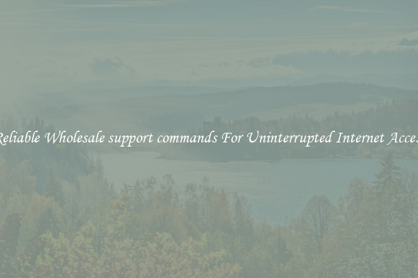 Reliable Wholesale support commands For Uninterrupted Internet Access