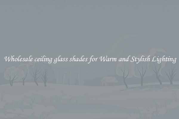 Wholesale ceiling glass shades for Warm and Stylish Lighting