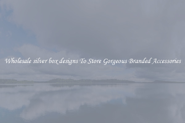 Wholesale silver box designs To Store Gorgeous Branded Accessories