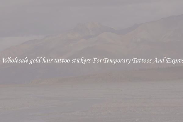 Buy Wholesale gold hair tattoo stickers For Temporary Tattoos And Expression