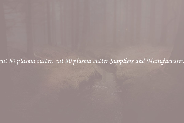 cut 80 plasma cutter, cut 80 plasma cutter Suppliers and Manufacturers
