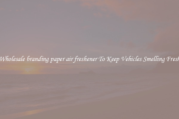 Wholesale branding paper air freshener To Keep Vehicles Smelling Fresh