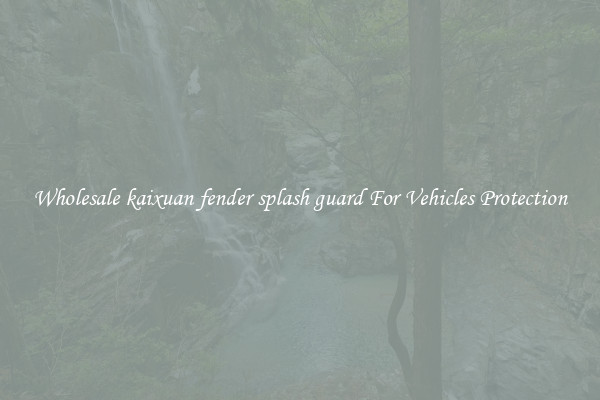 Wholesale kaixuan fender splash guard For Vehicles Protection