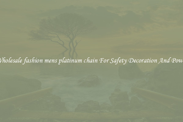 Wholesale fashion mens platinum chain For Safety Decoration And Power